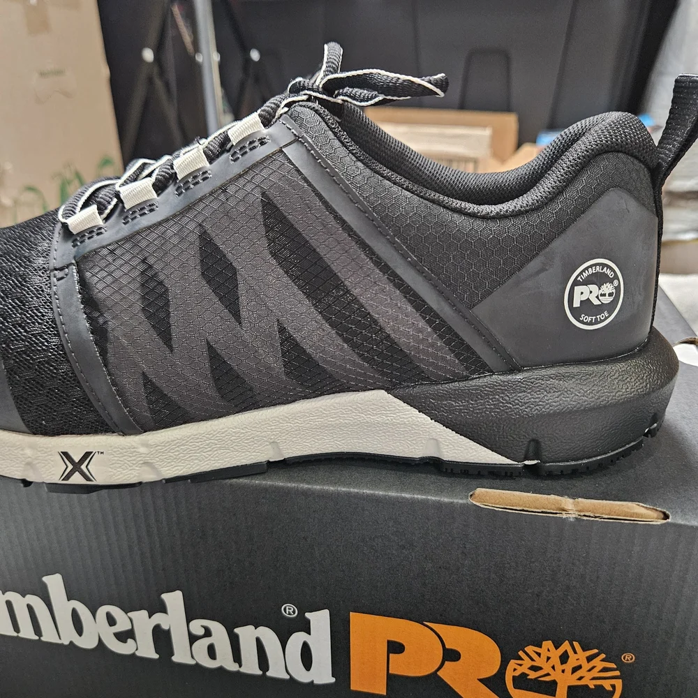 Timberland PRO Work Sneakers Men Size 8.5W Black Safety Work Shoes ASTM EH